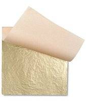 Blattgold, 25 Blatt, Orange Doppelgold, 22,5 Karat